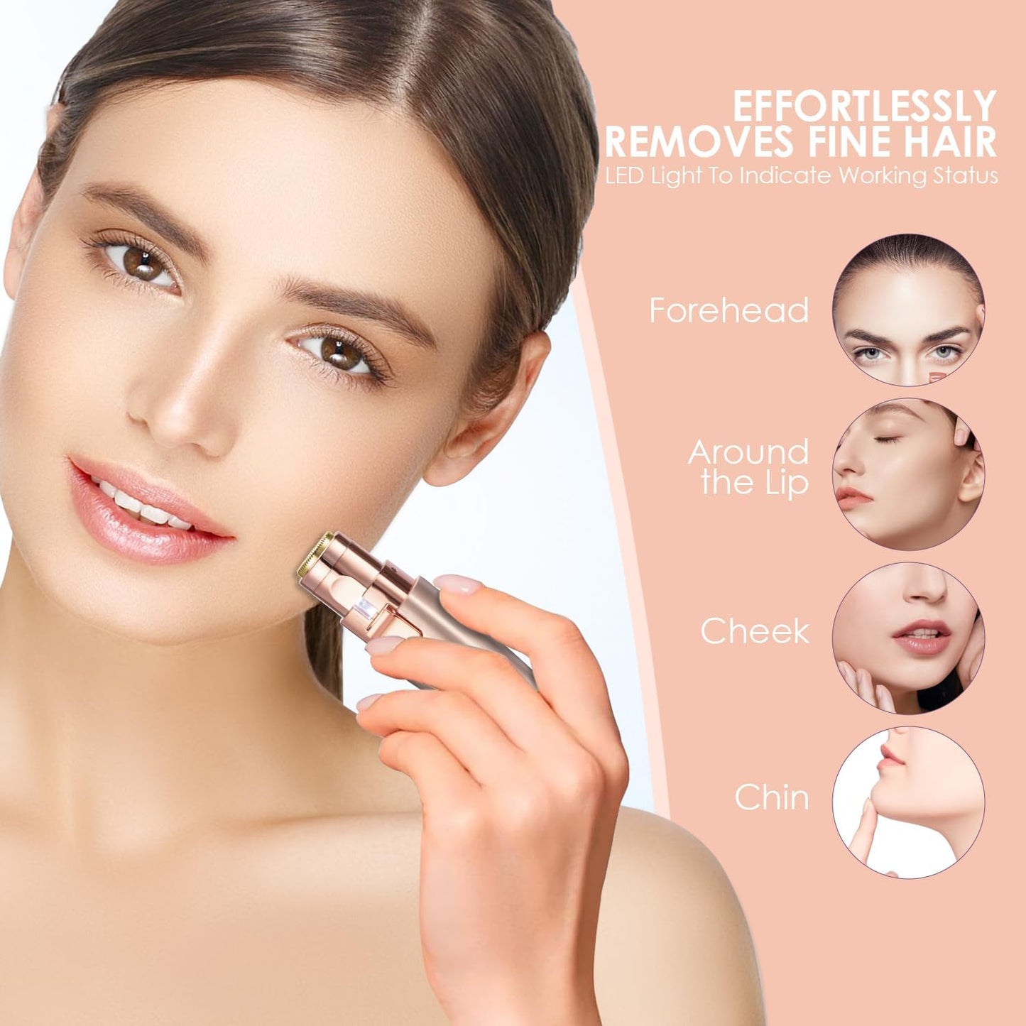 Rechargeable Precision Hair Remover with LED Light